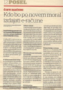 Kdo bo po novem moral izdajati e-račune - Finance 14.5.2014